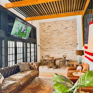 Watch the game and enjoy our picturesque views.