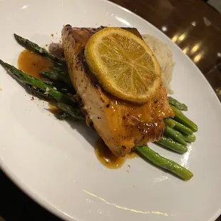 Orange Bourbon Glazed Salmon