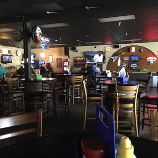 the inside of a restaurant