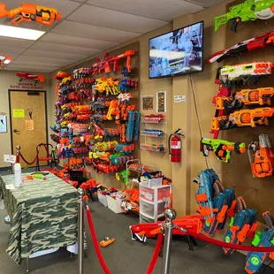 Incredible Nerf gun selection - so awesome!