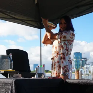 Even on hot days our bartenders are beaming with Aloha :)
