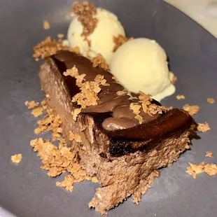 Burnt cheesecake made with house made spiced ice cream.