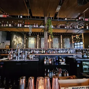 the bar area