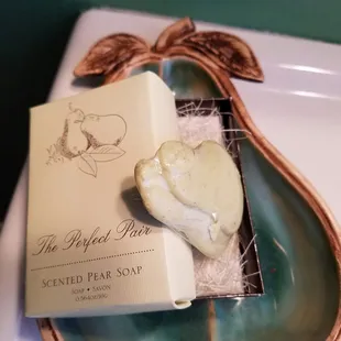 Pear soap was a great touch!  Wow!
