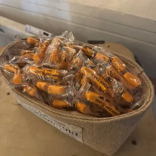 Complimentary ear plugs