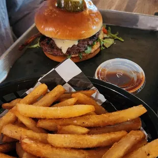 Burger was cold and bun was hard.