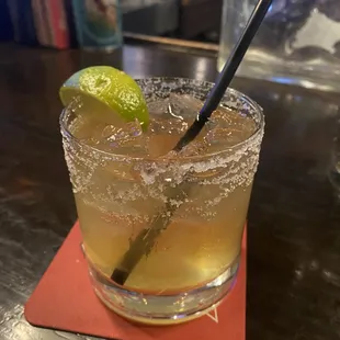 Am drinking the best fresh margarita by the talented &amp; beautiful Corie (my favorite bartender) her at Base Line. Come get one if you can.