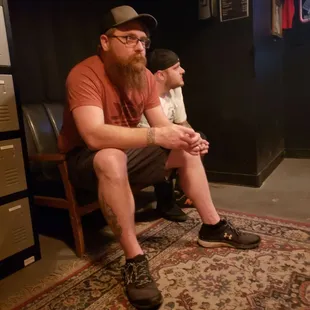 Two dudes in a bromance
