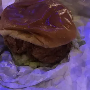 Basement Bar Crispy Chicken Sandwich - not bad for $7