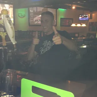 Joe is the man on Tuesday!! Makes a mean Long Island!! Thanks Joe!!!