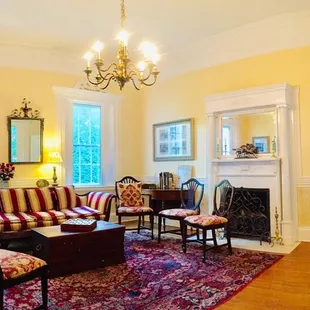 Parlor with snacks and games