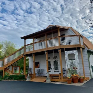 Spring morning at the Carriage House here