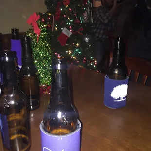 Basin Christmas party and tree are lit