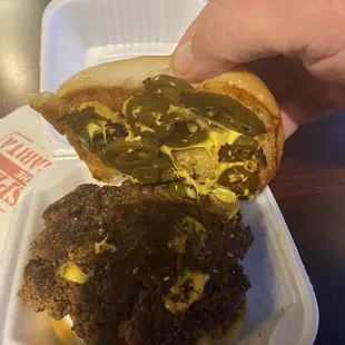 This is a perfect cheeseburger!