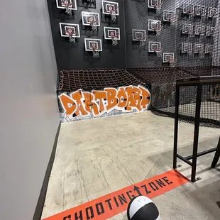 Wall of hoops