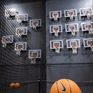 a basketball on the court