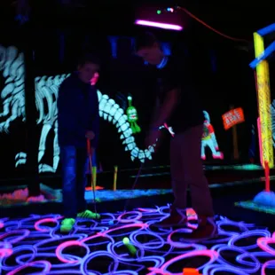 Blacklight Golf Fun