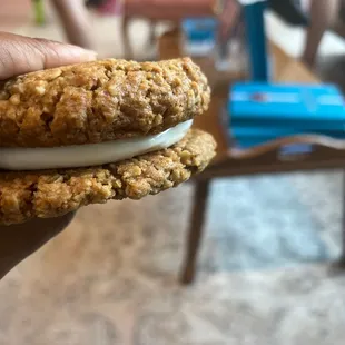 Oatmeal cream pie! I came here just for this after seeing it on IG