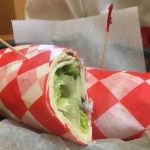 Veggie avocado wrap