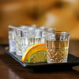 Tequila Flight for our Tequila Tasting Class!