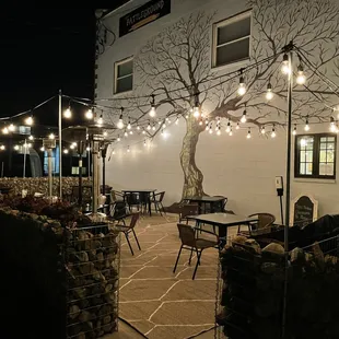 One of two outdoor patios @ The Battleground