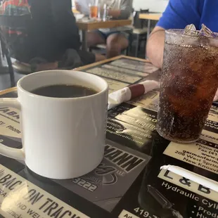 Coffee and soda