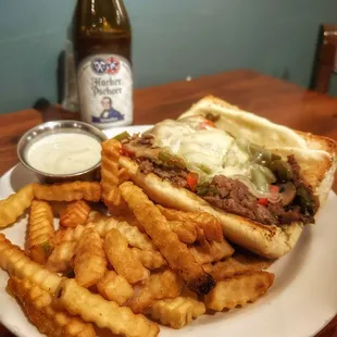 Philly Cheesesteak (excellent fries!)