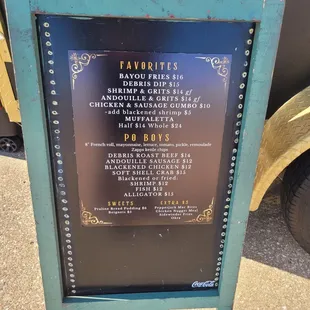 Menu.