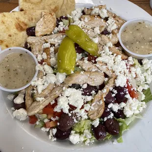 Greek Salad add grilled chicken