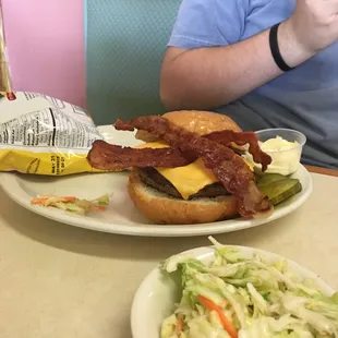 Big bacon cheeseburger