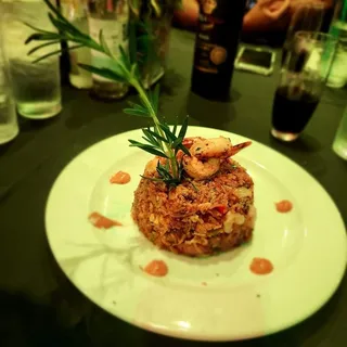 Cajun Fried Rice With Lobster and Shrimp
