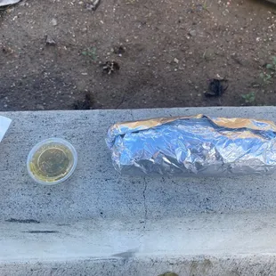 a hot dog and a drink