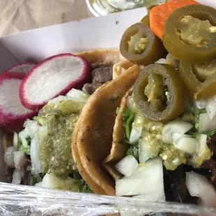 Cabeza/lengua tacos @3.