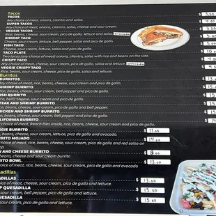 pizza, menu
