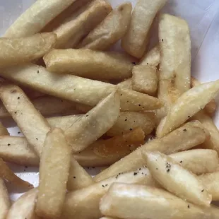 Dry fries with no taste