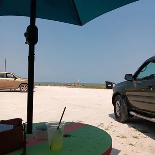 A sitting area right outside the rooms.