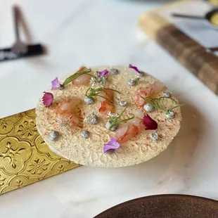 "Tortilla de camarones" featuring some genuinely next-level shrimp.