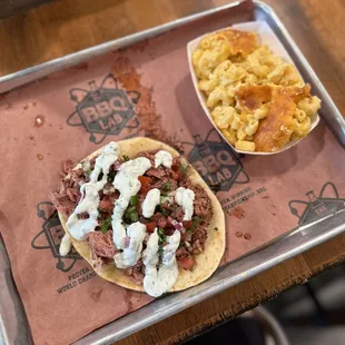 Smoked Lamb with Tzatziki and Jalapeño Mac and Cheese