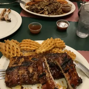ribs, food, bbq ribs