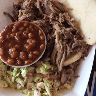 Today's Special - Smoked Pork, Cowboy Beans and Coleslaw