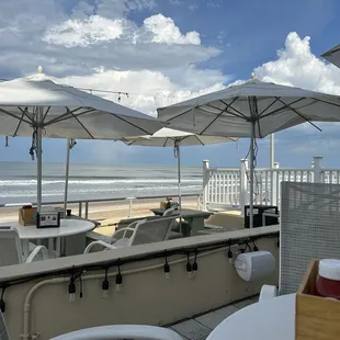 Beautiful view of the ocean from our seats