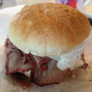 Sliced Beef Sandwich