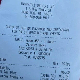 Check that clearly not 4 beers for $20