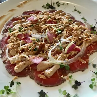 Beef carpaccio