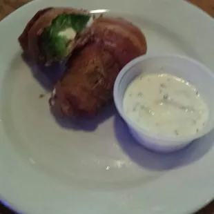 Bacon wrapped jalapeños
