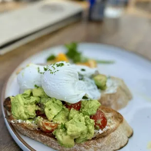 Avocado Toast my co worker ordered.....look at those chunks of avocado!!!