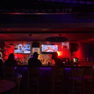 people sitting at the bar