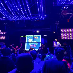 A band performing to a full house at The Beach on Bourbon
