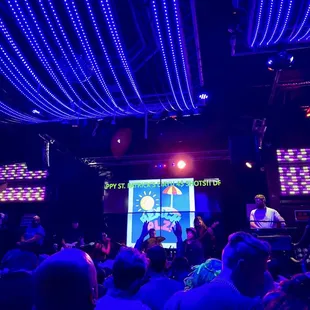 The crowd for a live performance at The Beach on Bourbon