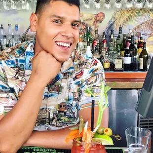 Alex our friendly bartender